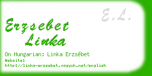 erzsebet linka business card